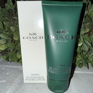 COACH GREEN‎ FOR MEN ALL OVER SHOWER GEL 100 ML / 3.3 FL OZ NEW